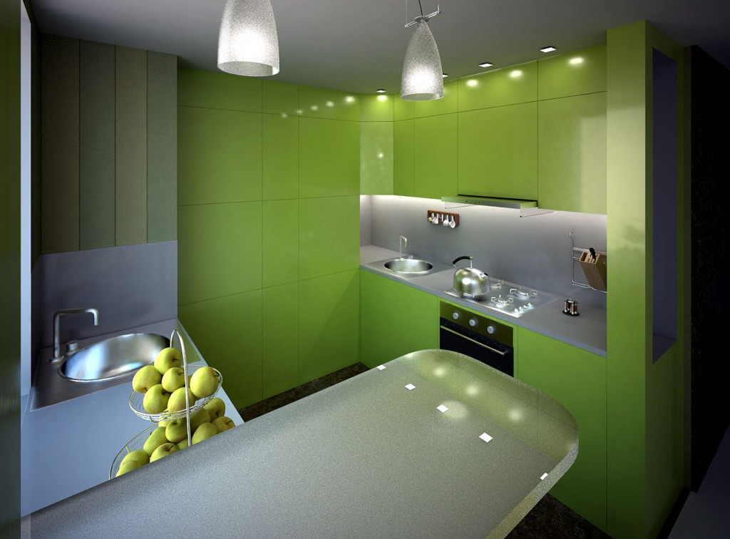 ห้องครัวสีเขียว